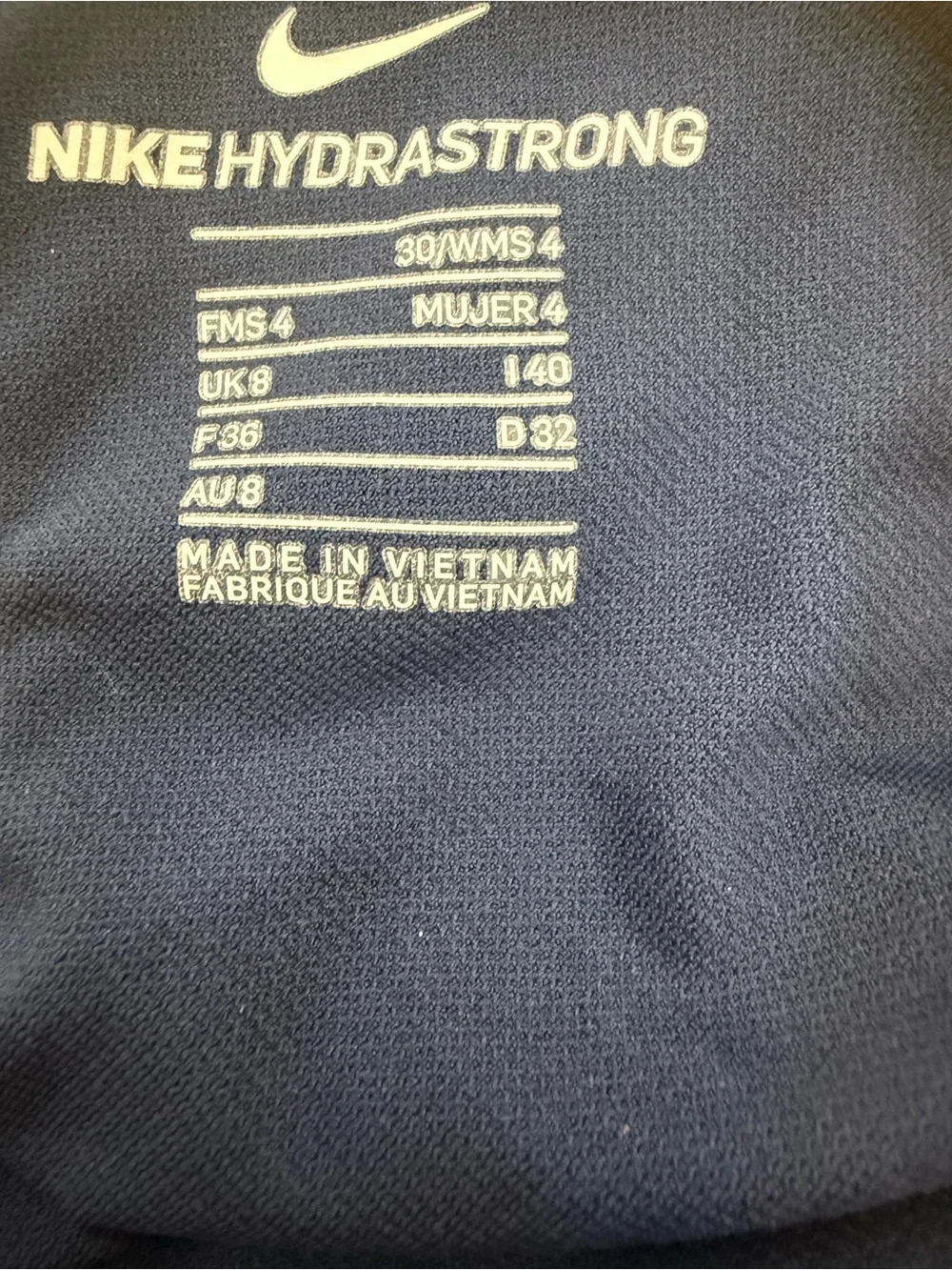 Nike Racing Hydrastrong VEX Racerback One Piece Swimsuit Navy Yellow